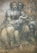 Leonardo  Da Vinci Cartoon oil painting on canvas